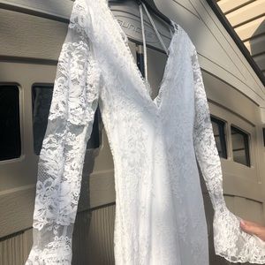 Long Sleeve Lace Gown (Boho)